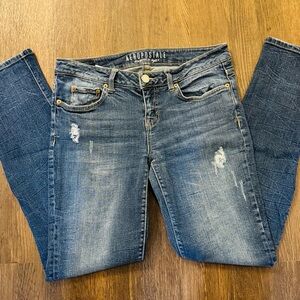 Aeropostale Women's Distressed Denim Skinny Jeans